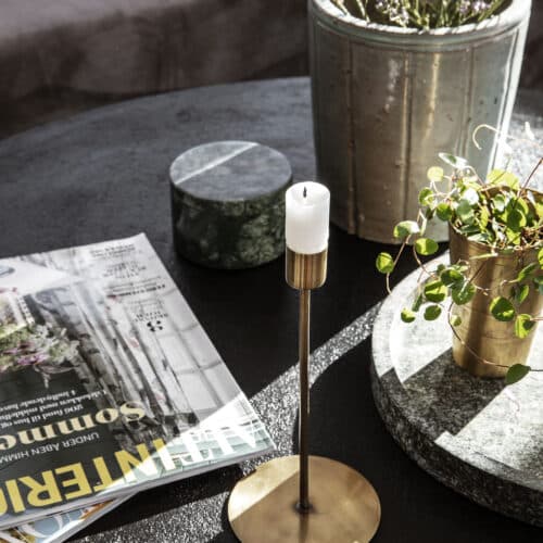 Kandelaar hoog Anit brass