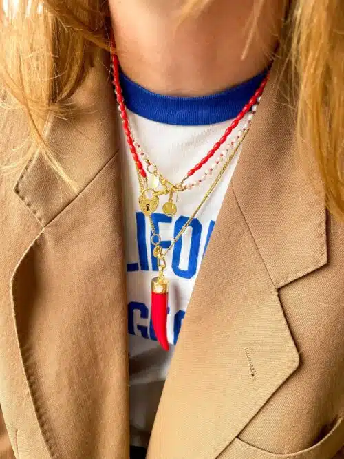 Ketting Coral met slotje