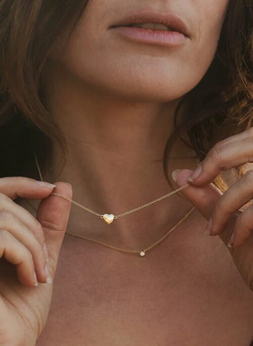 Ketting Heart of Gold verguld