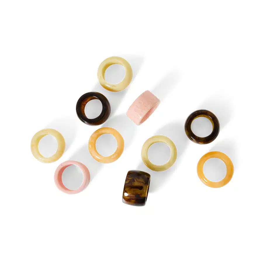 Napkin Rings Sunset Set/4