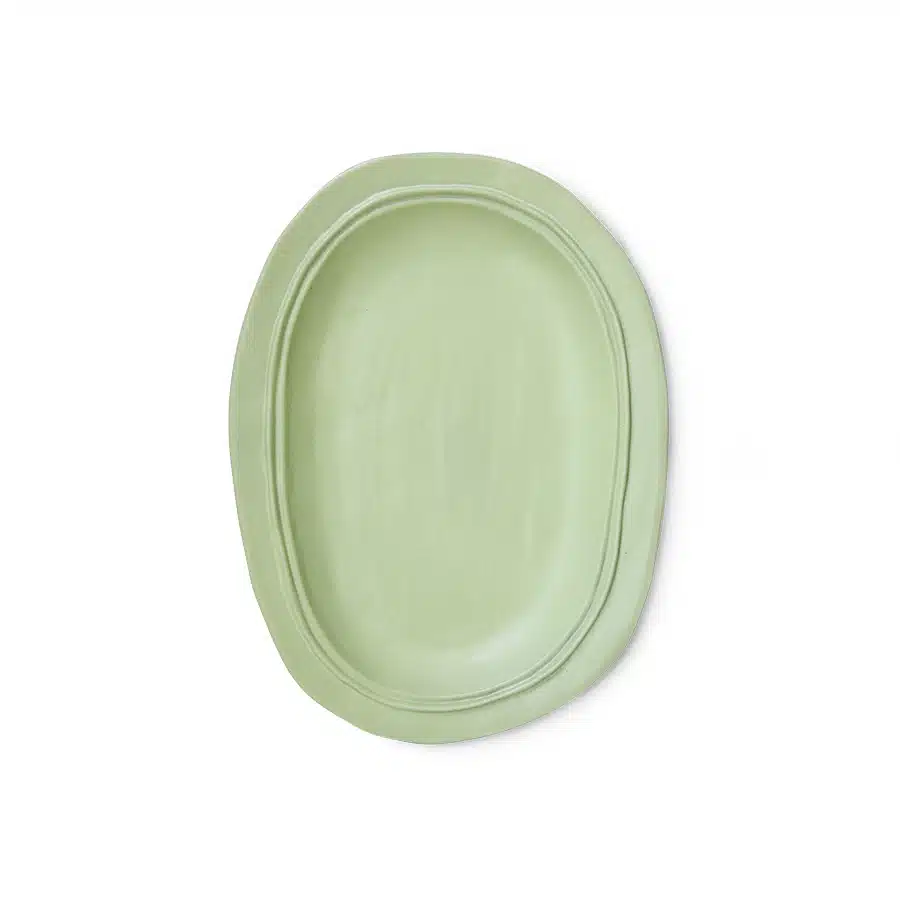 New Classics: Ceramic Tray Large Mint Green
