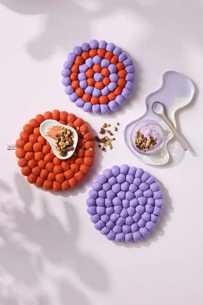 Onderzetter Vilt rond Lilac