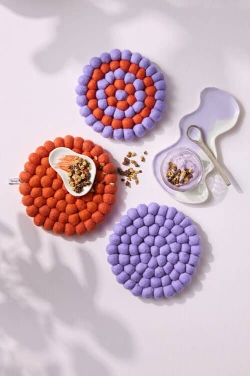 Onderzetter Vilt rond Lilac