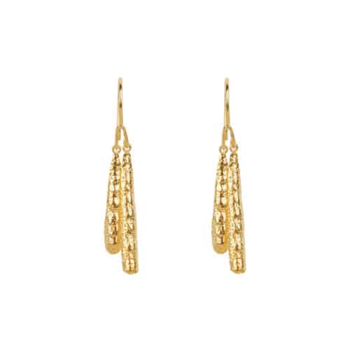 Oorbellen Hook Double Seed Gold