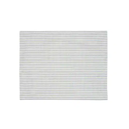 Placemat dusty blue streep