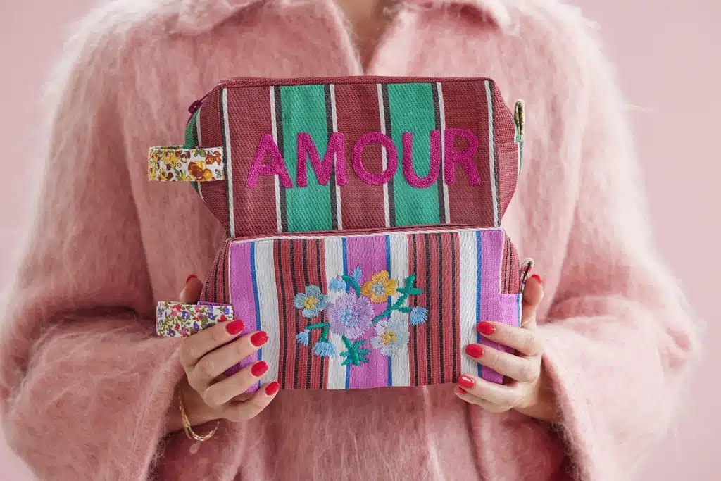 Pouch recycled plastic Flower