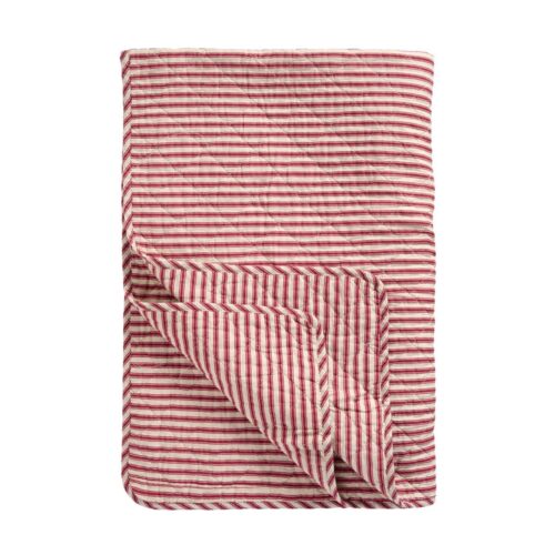 Quilt Streep rood-wit