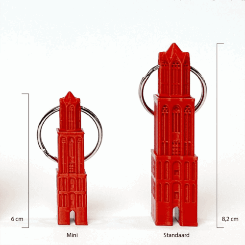 Sleutelhanger Dom Mini Rood 3D