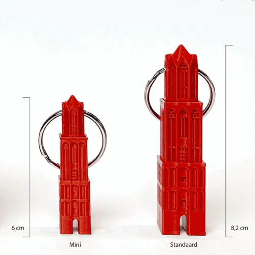 Sleutelhanger Dom Mini Rood 3D