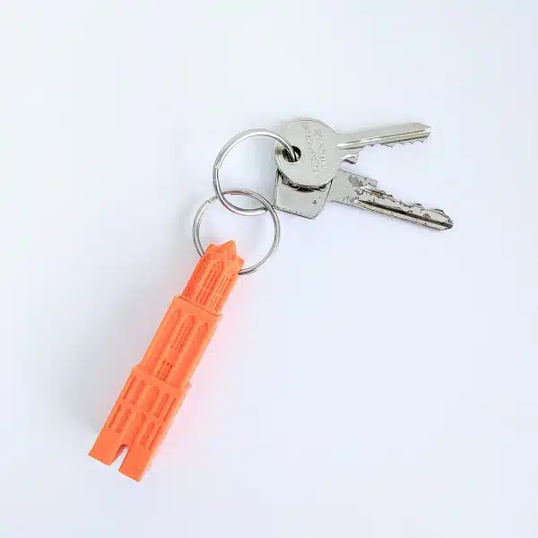 Sleutelhanger Dom oranje 3D
