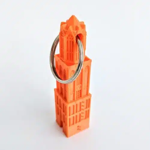 Sleutelhanger Dom oranje 3D
