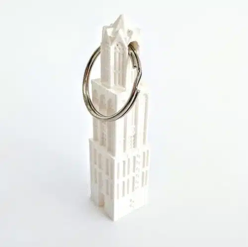 Sleutelhanger Dom wit 3D
