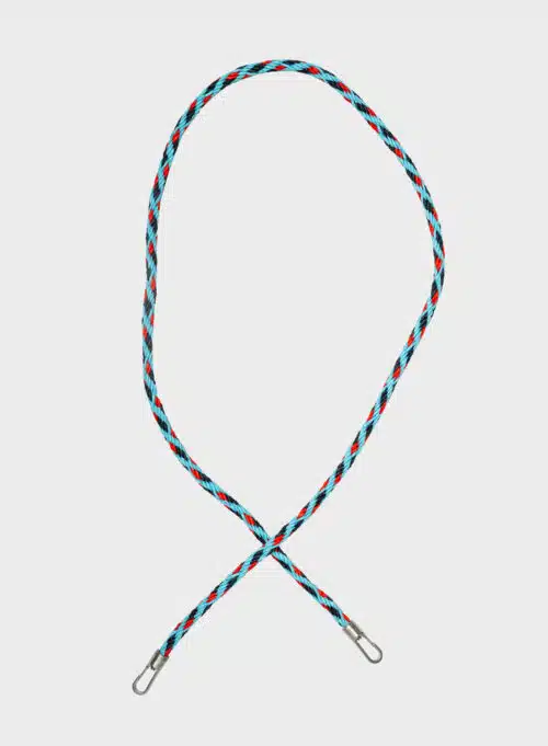 Susan Bijl The New Strap Kumihimo long Water & Red Alert