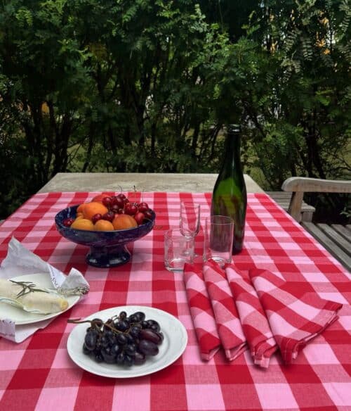 Tafelkleed Paola Red Pink 2.5m