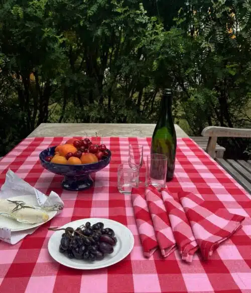 Tafelkleed Paola Red Pink 2.5m