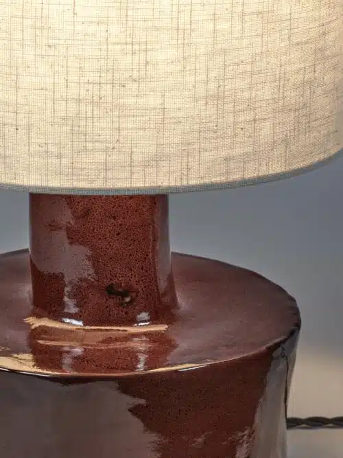 Tafellamp Catherine rood-beige Marie Michielssen