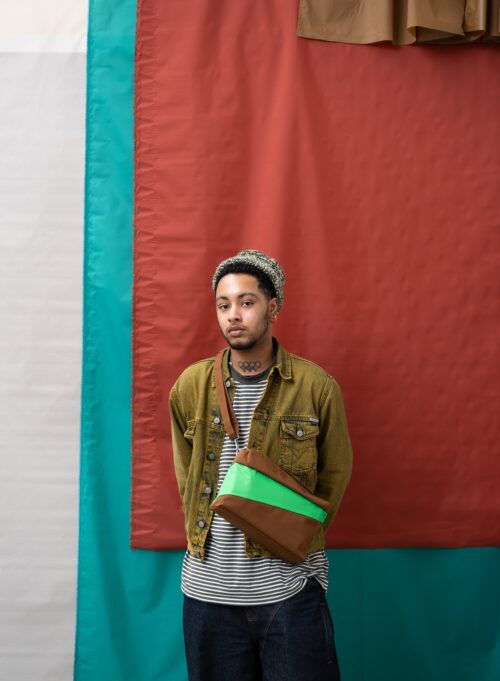 The New Bum Bag Medium Hazel&Greenscreen