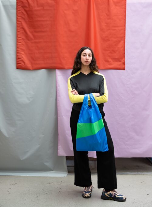 The New Shopping Bag Large Wave&Greenscreen