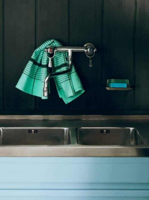 Theedoek Linear Green