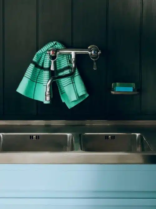 Theedoek Linear Green