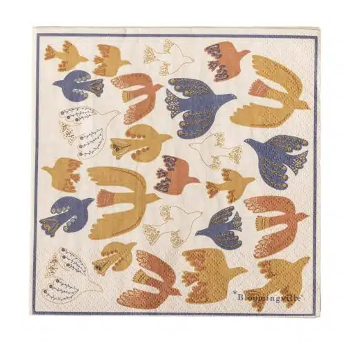 Anniversary Servetten - Vogels