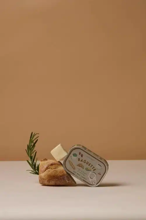 Bistro kaars in blik French Baguette