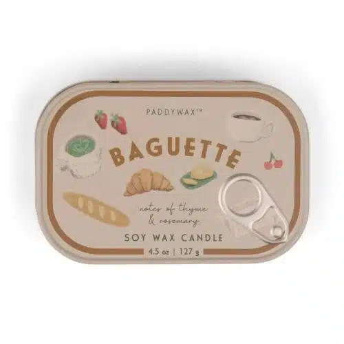Bistro kaars in blik French Baguette