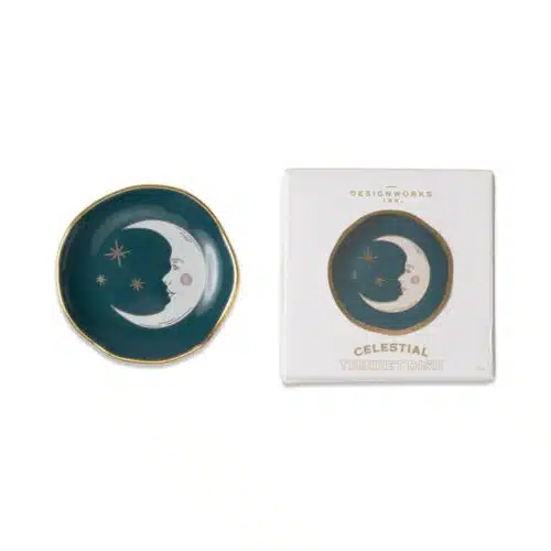Celestial Ceramic Trinket Dish Moon