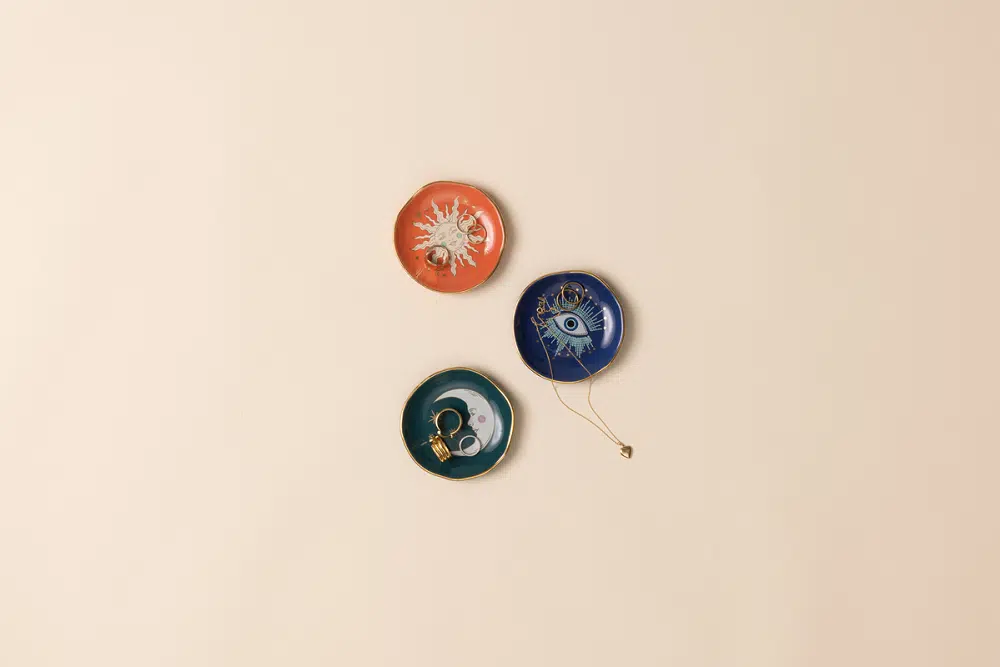 Celestial Ceramic Trinket Dish Sun