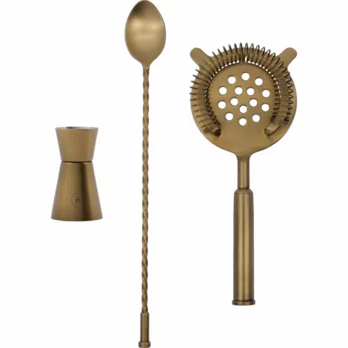 Cocktail Accessoires Set Messing