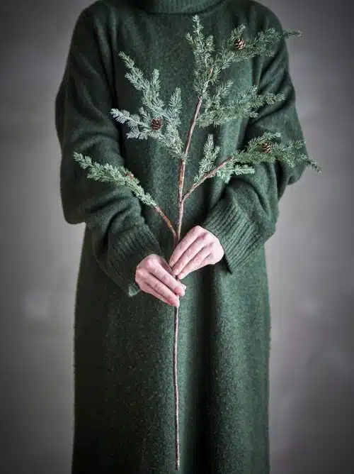 Dennentak groen - met dennenappels