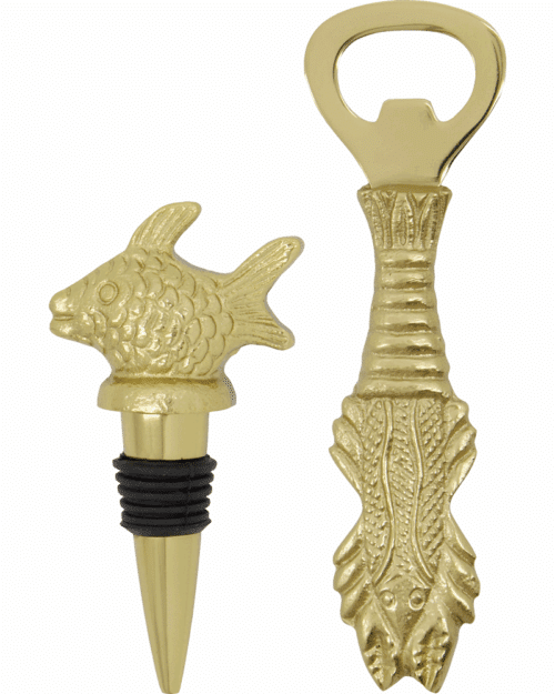 Flesopener en flesstop set/2 Vis