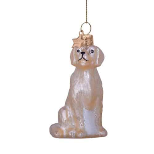 Glazen kerstdecoratie Golden Retriever