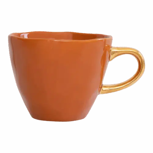 Good Morning Cappucino Cup Burnt Orange