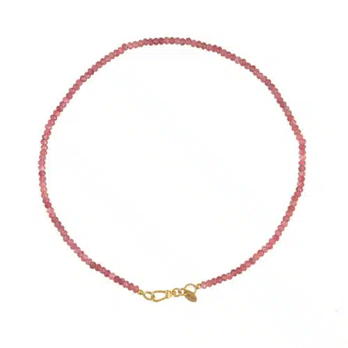 Ketting Edelstenen pink