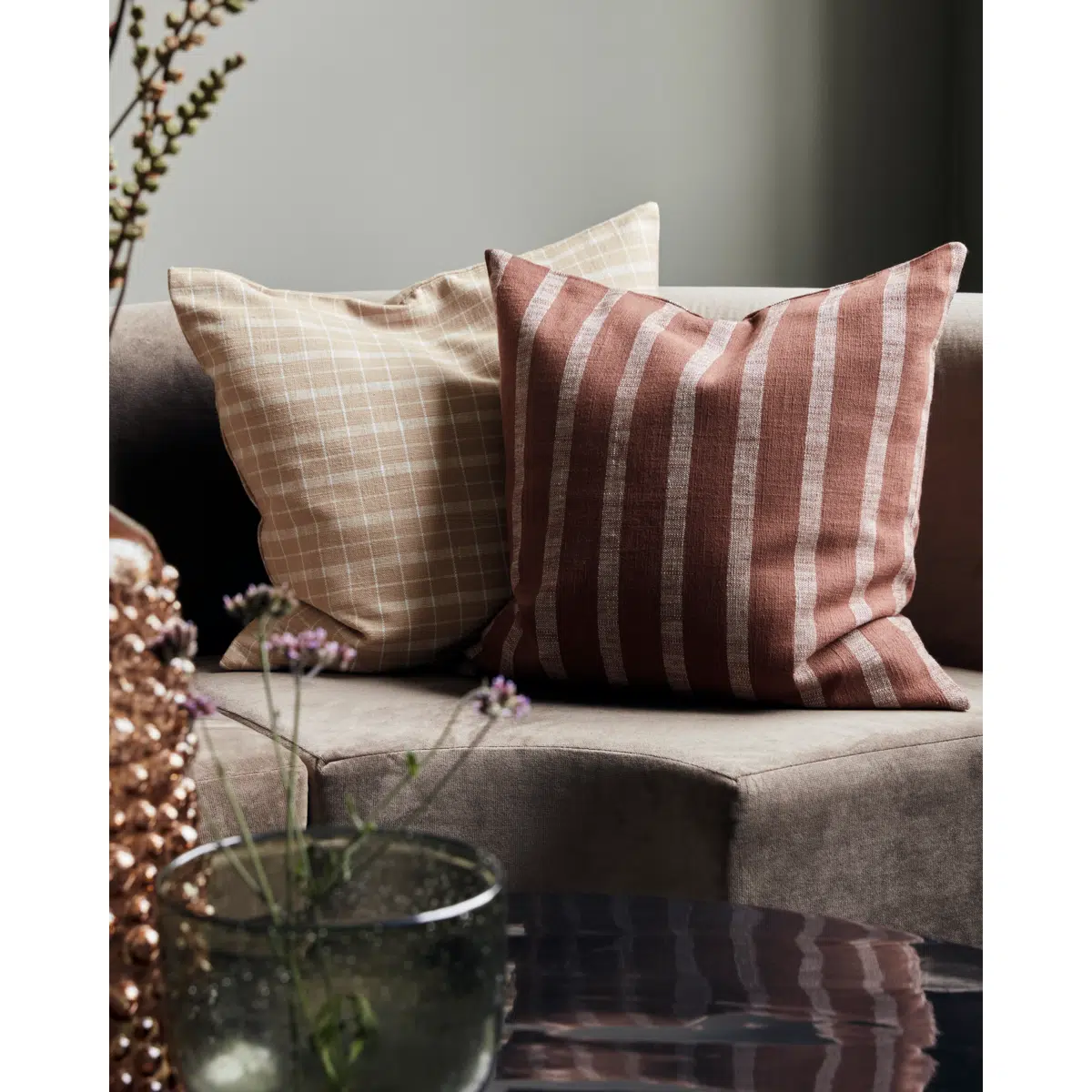 Kussenhoes Thame Brown