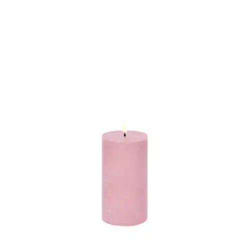 LED kaars dusty rose