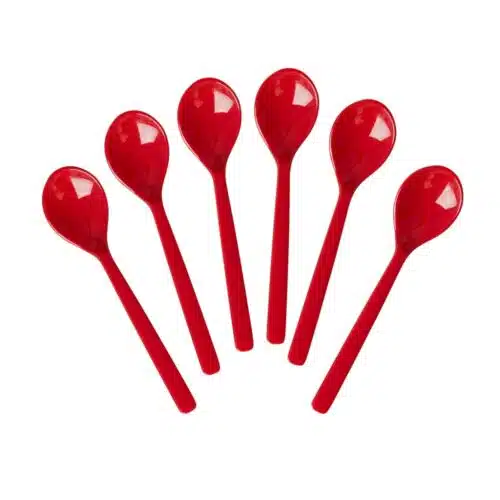 Melamine lepels Candy Red