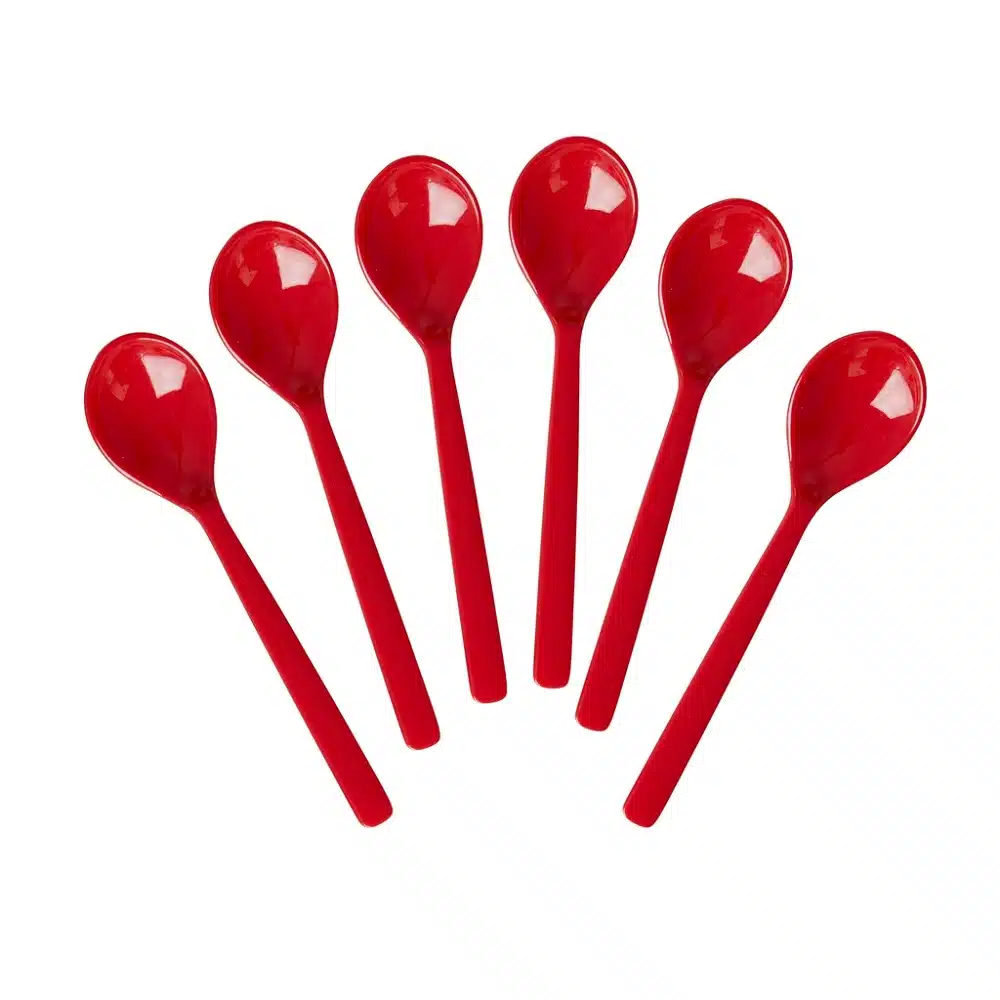 Melamine lepels Candy Red