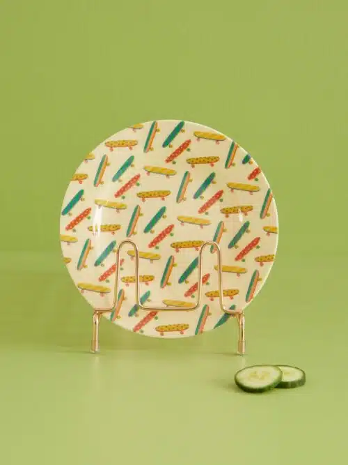 Melamine ontbijtbord klein Skateboard