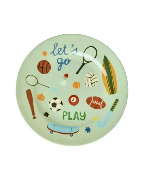Melamine ontbijtbord Sports Print