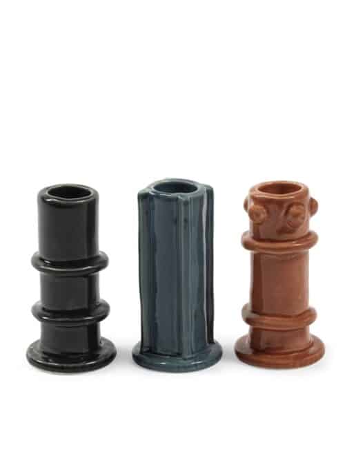 Molly Glazed 03 kandelaar set/3