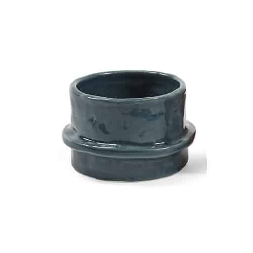 Molly Tealight Holder Glazed Petrol