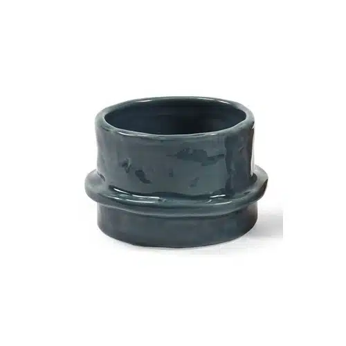 Molly Tealight Holder Glazed Petrol