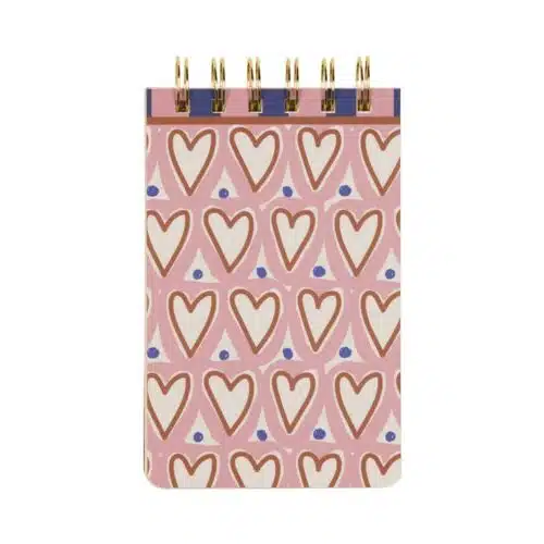 Notitieblok met spiraal Hearts