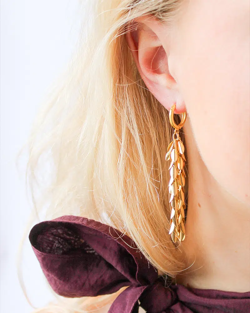 Oorbellen Gouden blaadjes