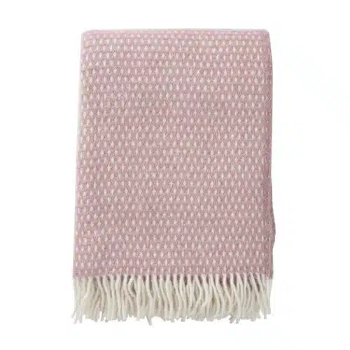 Plaid lamswol Knut Pink