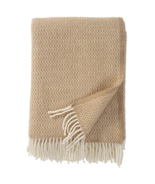 Plaid lamswol Sorbet Sandy Beach 1.3x2m