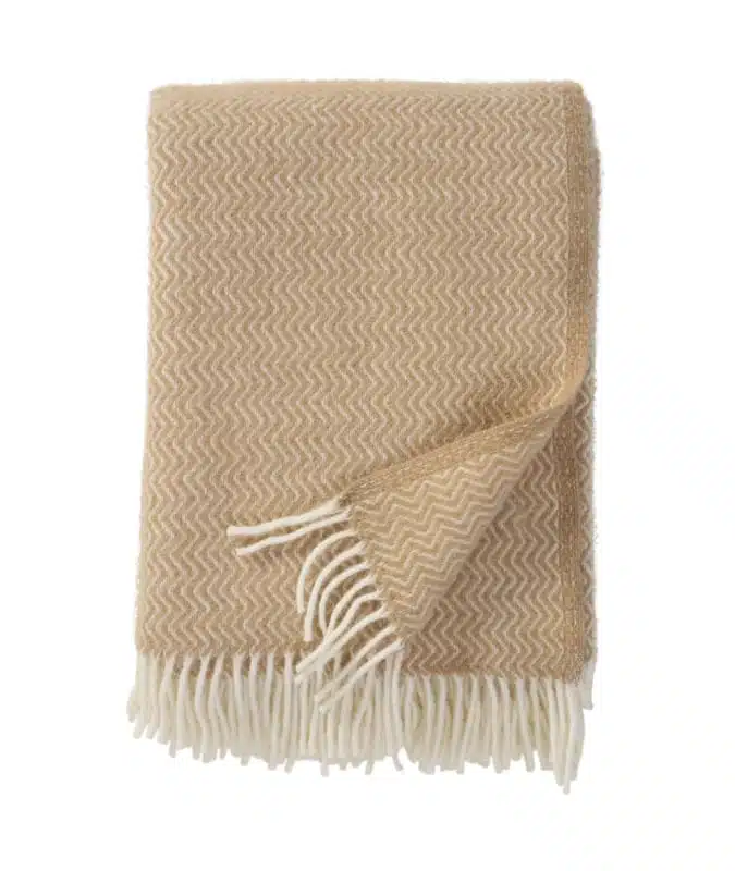 Plaid lamswol Sorbet Sandy Beach 1.3x2m