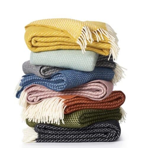 Plaid lamswol Velvet Avocado